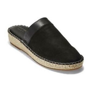 Cole Haan Womens Cloudfeel Black Espadrilles mules Sandals 10 B